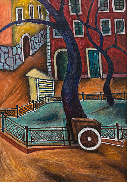 «Пейзаж з червоним будинком», 1960