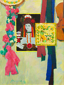 «Натюрморт с косовской керамикой», 1972