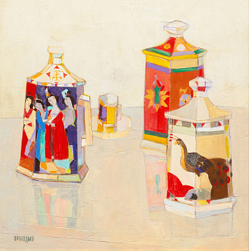 «Китайські горнятка на перлястому тлі», 2009