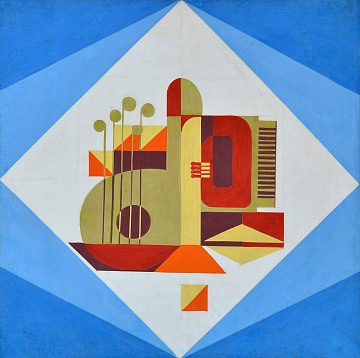 «Бандура», ескіз до панно для будинку культури Харківського підшипникового заводу, 1964
