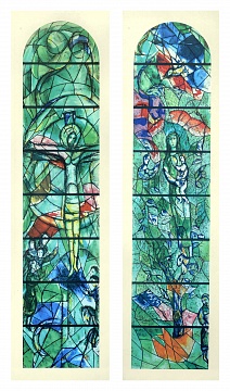 Ескізи вітражів для церкви Фраумюнстер, 1960-і