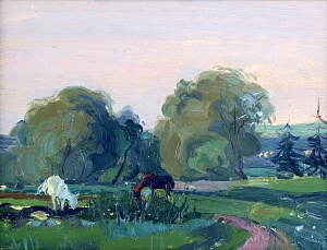 «Лошади на лугу»