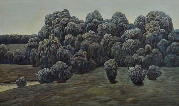 «Пейзаж із лісом», 1974